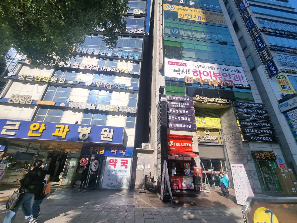 부산 부산진구 부전동 서면 롯데백화점 맞은편 메디컬 상권 핵심입지! 12~13층 연층사용. 전용 130평/내부계단o 월세 매물번호 13864 사진 1