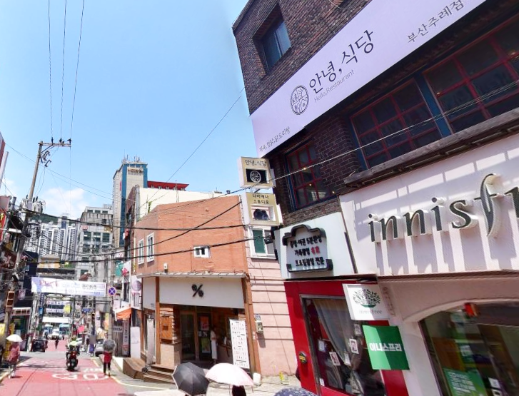 부산 사상구 주례동 냉정 대학교 상권 메인 1층 13평 음식점 카페 추천 상가 임대 월세 매물번호 14143 사진 1