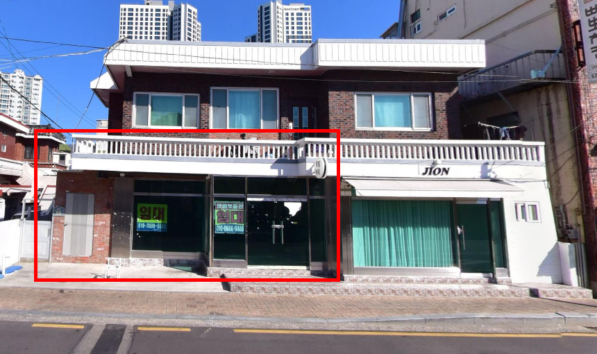 부산 동래구 안락동 안락동 도로변 1층 무권리 약 23평 전면 주차 가능 월세 매물번호 16716 사진 1